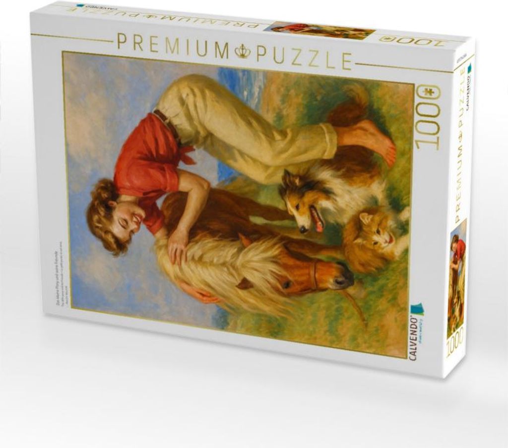 CALVENDO Puzzle Das kleine Pony und seine Freunde | 1000 Teile Lege-Größe 64x48cm Foto-Puzzle für glückliche Stunden