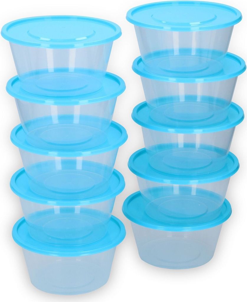 Sada 10 kulatých krabiček na potraviny, 650 ml, vhodné do Obrázek produktu 