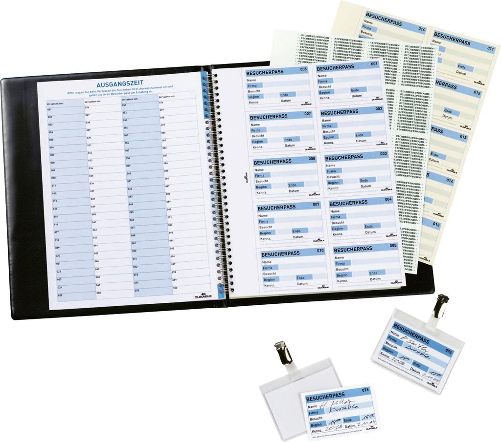 DURABLE Nachfüllsatz für Besucherbuch f. 100 Namensschilder Obrázok produktu 