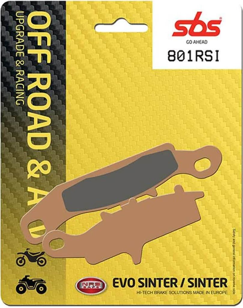 Bremsbelag SBS 801RSI (Satz pro Scheibe) Offroad Racing Sinter