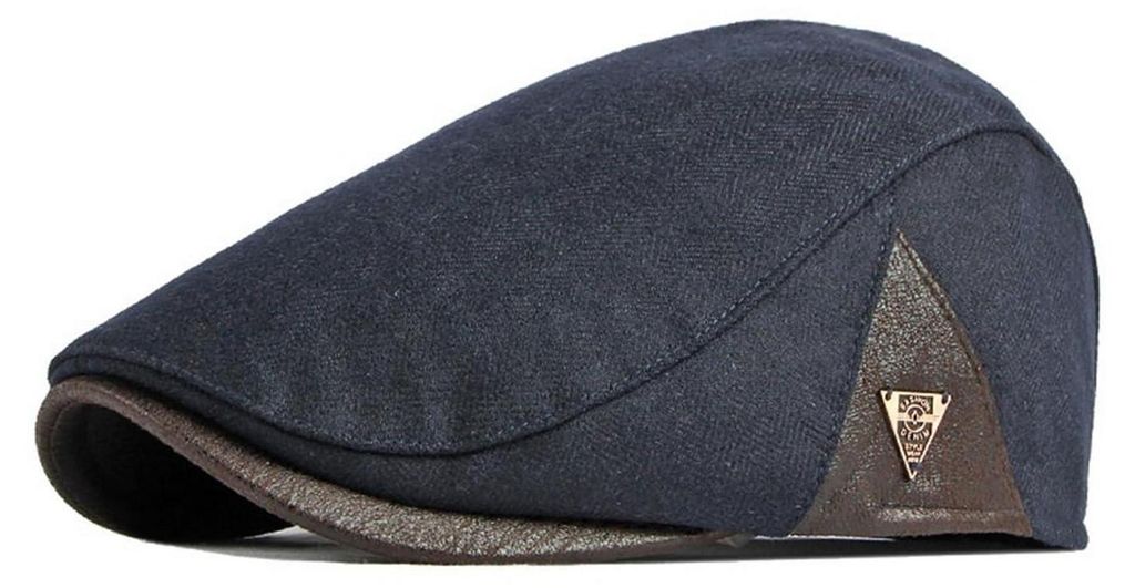Herrenmütze, verstelbaar, nieuwsboymodel, marineblauw, Productafbeelding 