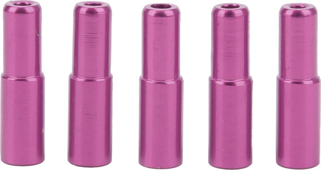 Duuti 5pcs 5mm Fahrradbremsbremskabel Innere Endkappen Crimps Aluminiumlegierung Shifter Ferrules für Road Mountain Bikespurple