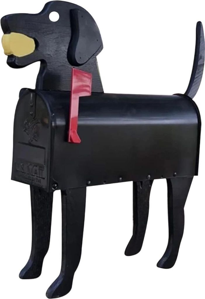Briefkasten in Tierform für Hunde, Metall-Briefkasten mit Produktbild 