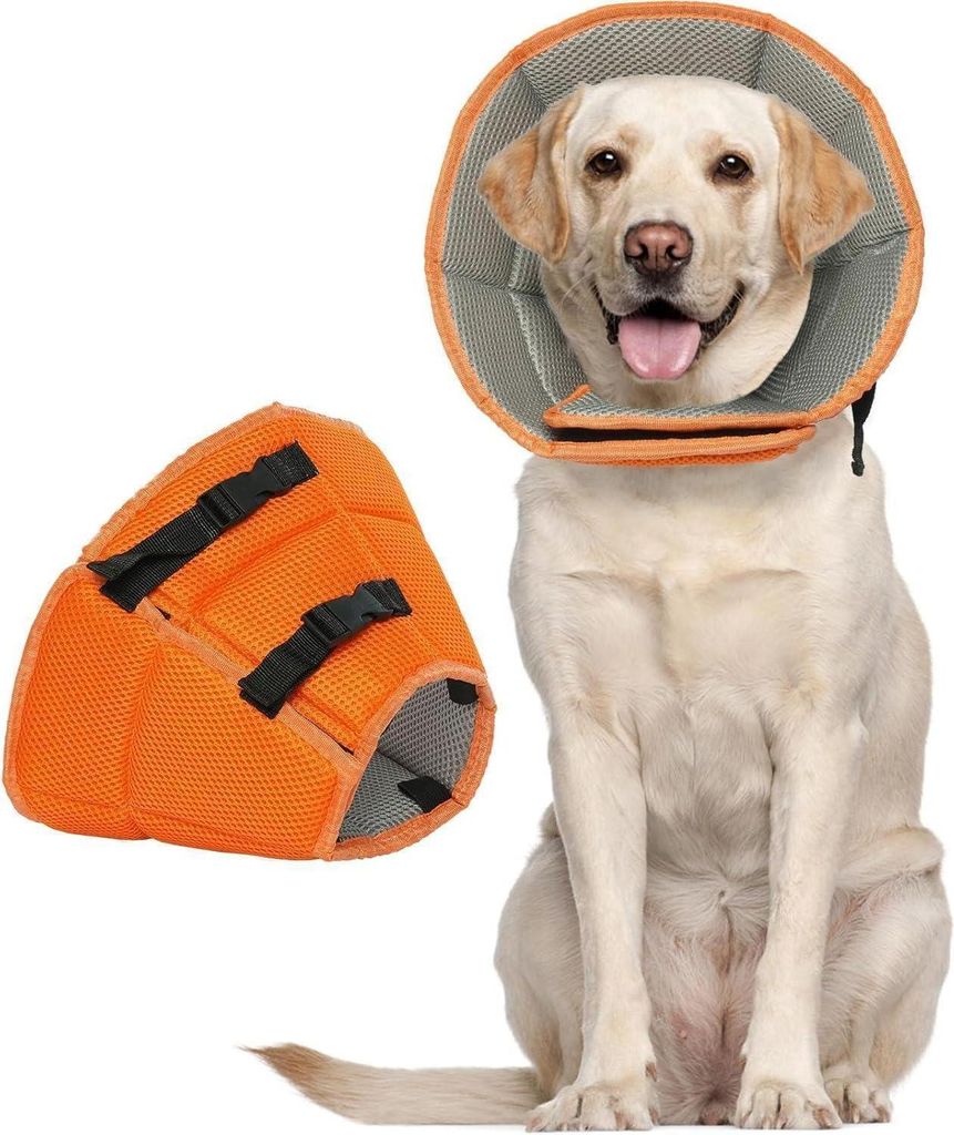 Kuoser Halskrause Hund Leckschutz Schutzkragen Einstellbar Produktbild 