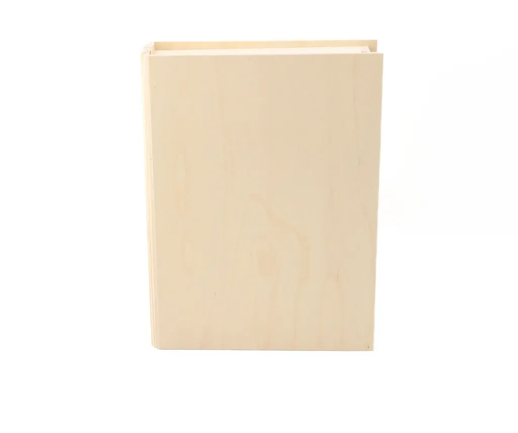 Rangez vos documents discrètement avec cette boîte livre bois format A4