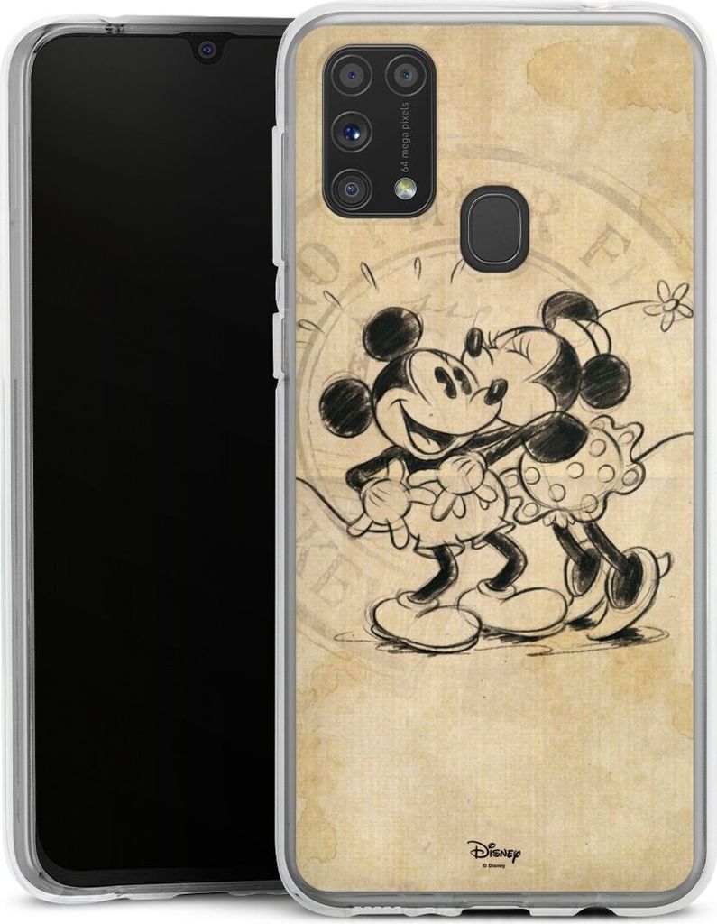 DeinDesign Handyhülle für Samsung Galaxy M31 Silikon Hülle Case Smartphone Schutzhülle Mickey Mouse Minnie Mouse Vintage