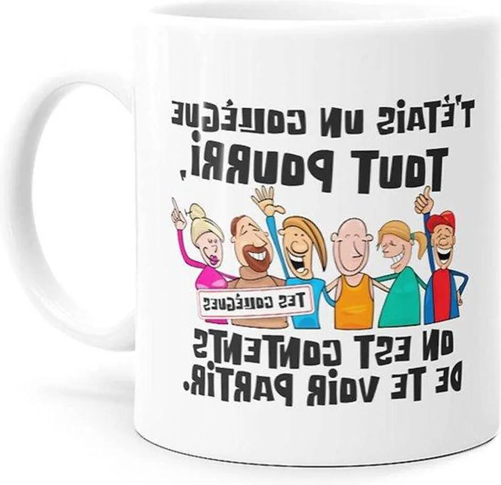 Tasse humoristique pour ex-collègue - Mug original micro-ondable
