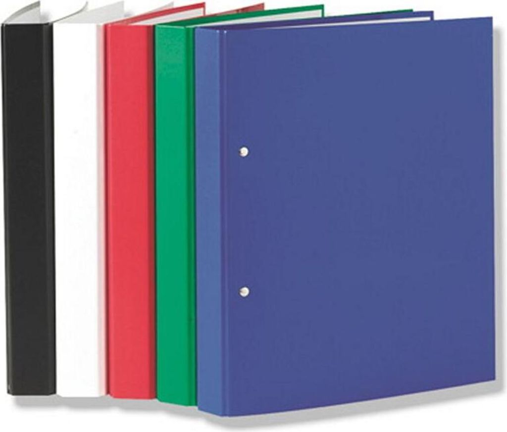 5 Ringbücher DIN A5 Ringbuch 2-Ring Ordner 1x rot blau schwarz weiß grün