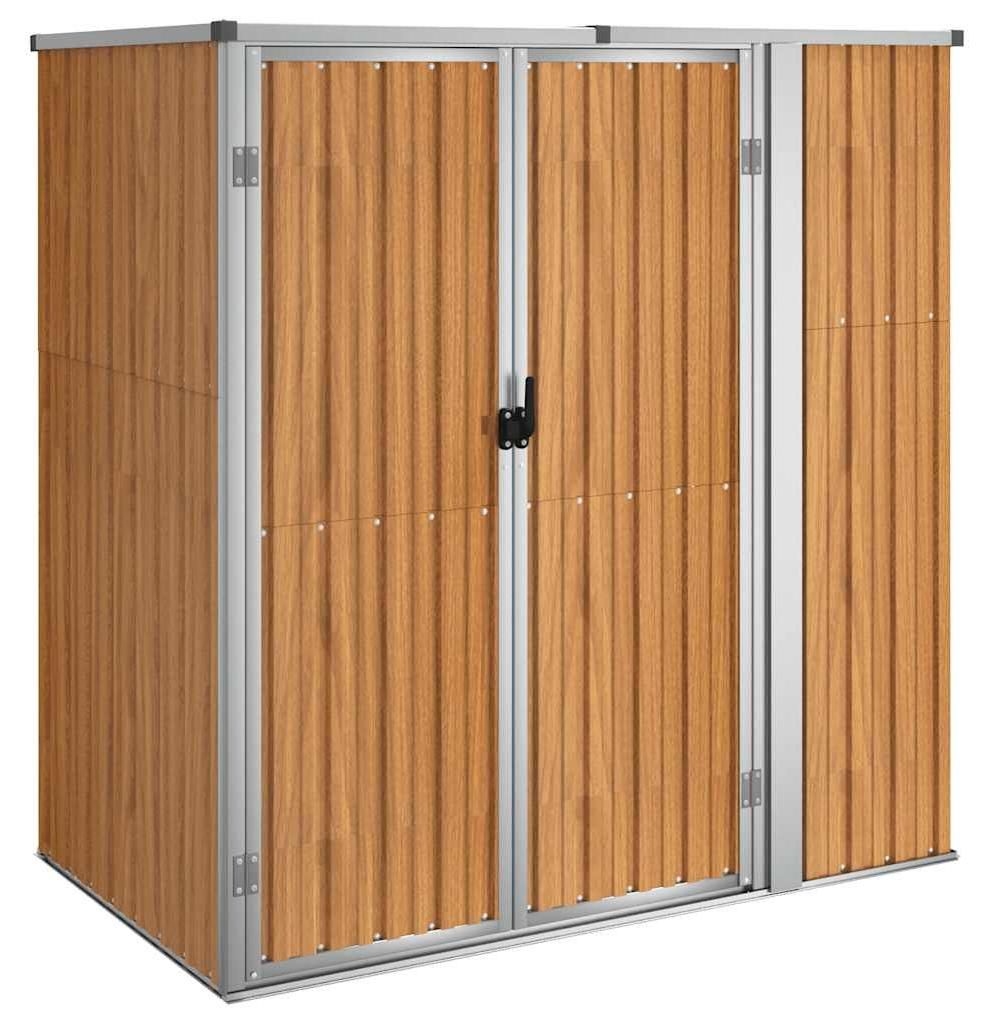 vidaXL Záhradný prístrešok Brown 161x89x161 cm Pozinkovaná Obrázok produktu 
