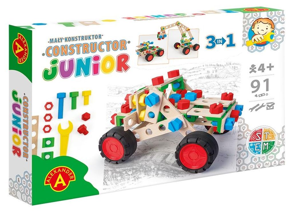Mały konstruktor junior Off Road Vehicle 3w1  91 elementów Produktbild 