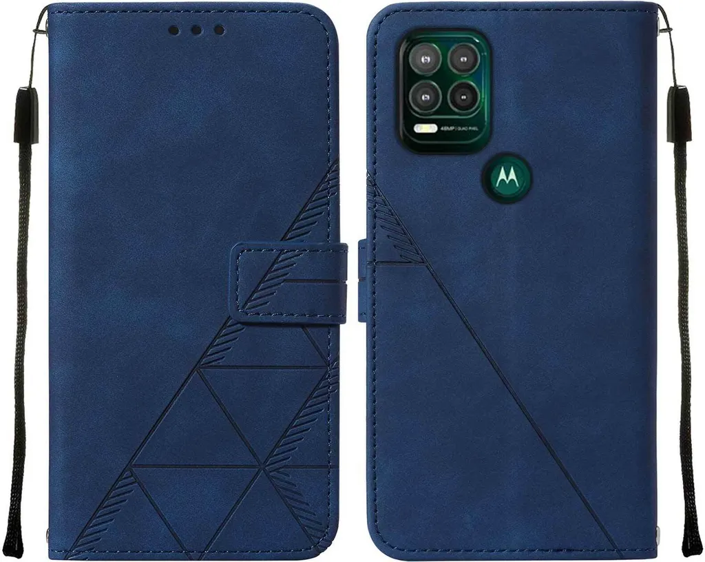 Custodia Robusta Motorola Moto G Stylus 5G 2021 Flip Pelle Blu