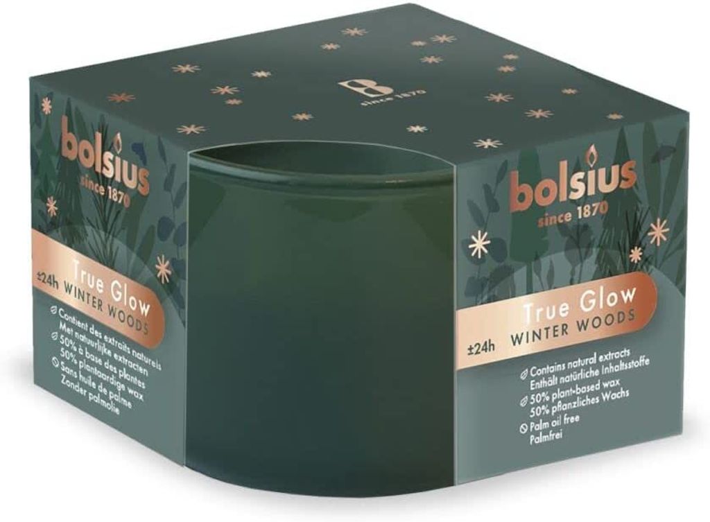 Vasetto di profumo Bolsius medio Winterwoods Immagine del prodotto 