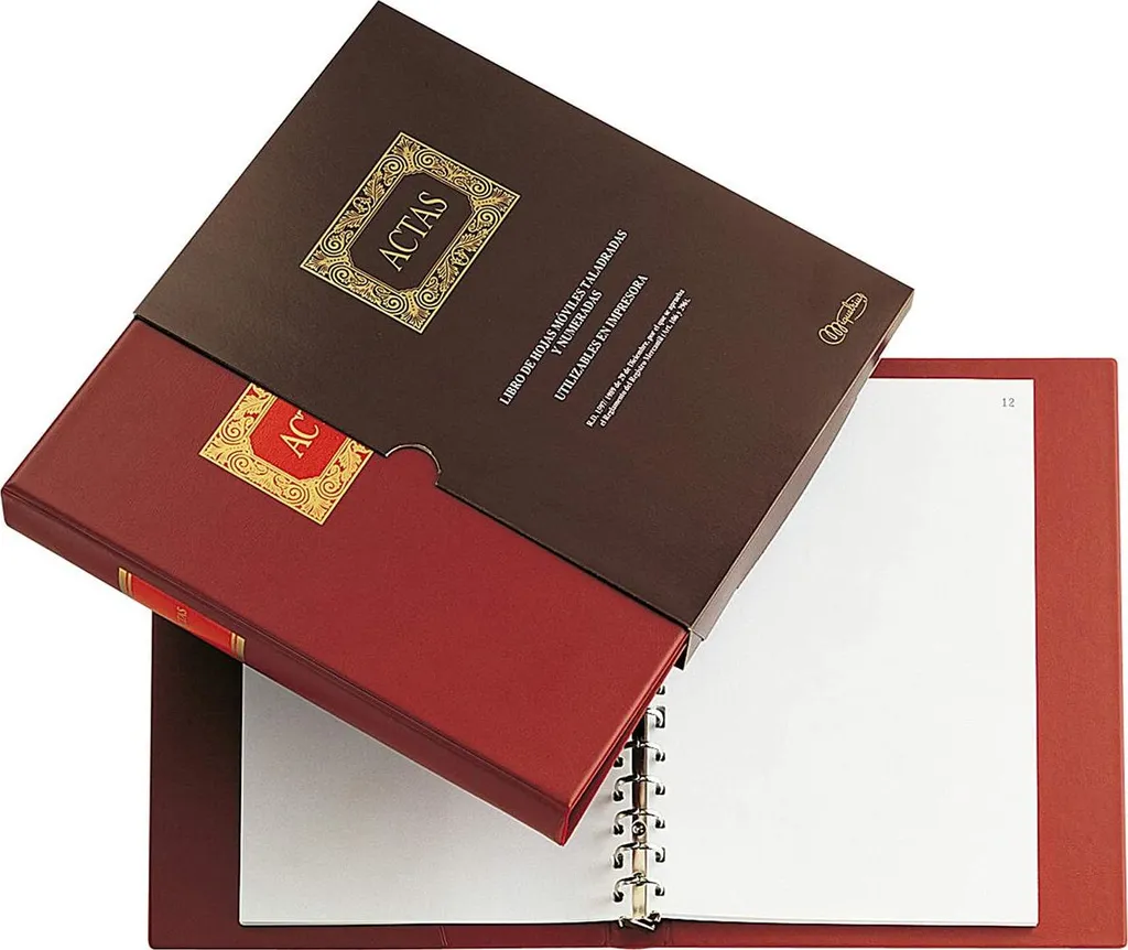 Livre de Bord A4 Miquelrius 4102 pour Réunions et Assemblées 100 Feuilles