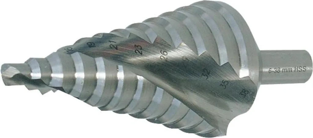 Foret étagé ABRABORO 4-30 mm pour électricité et tuyauterie en métal