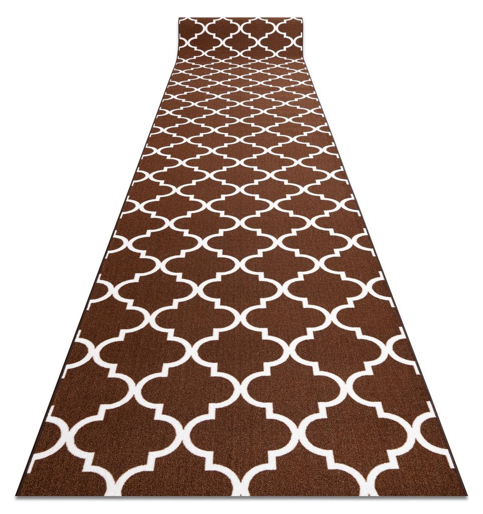 Alfombra de pasillo con refuerzo de goma  Enrejado Trébol Imagen del producto 