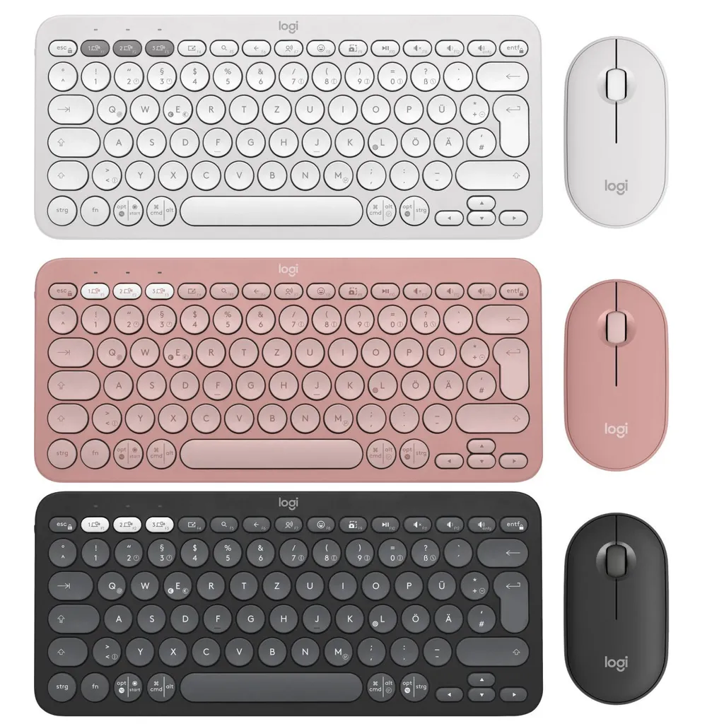 Logitech Pebble 2 Combo 920-012203 Ensemble Clavier et Souris Graphite - 17