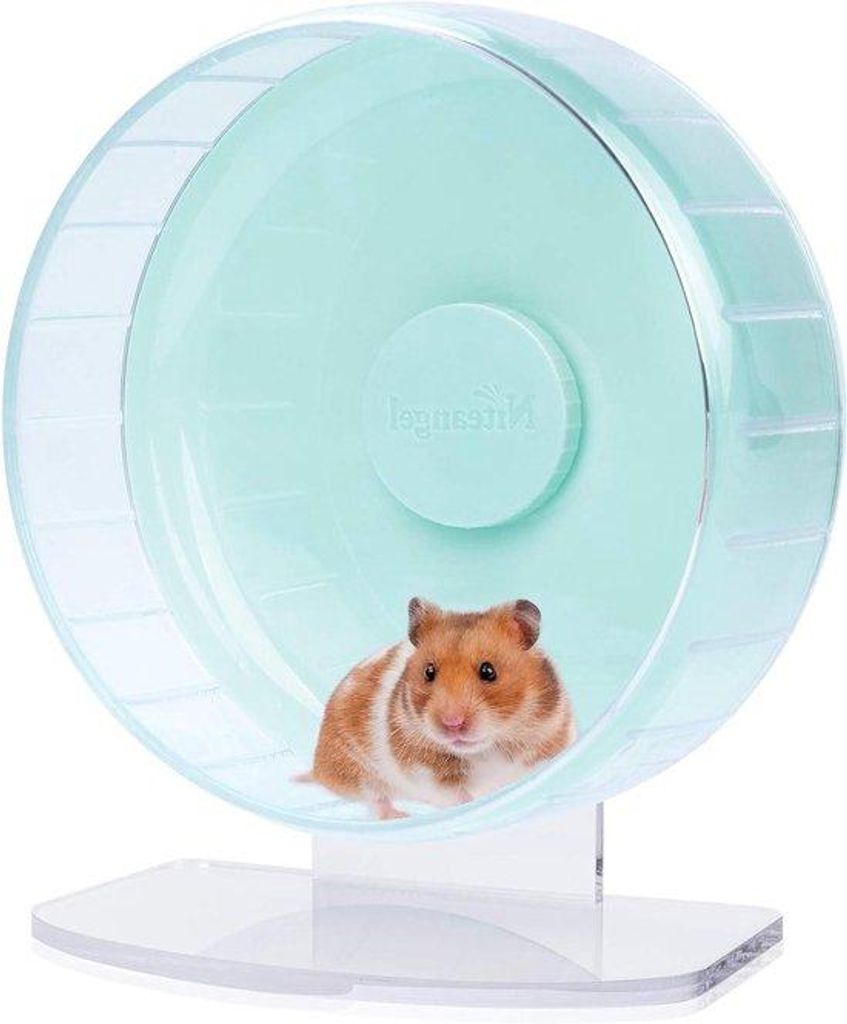 Hamsterwagen mit verstellbarer Standplatte für kleine Tiere (Mintgrün)