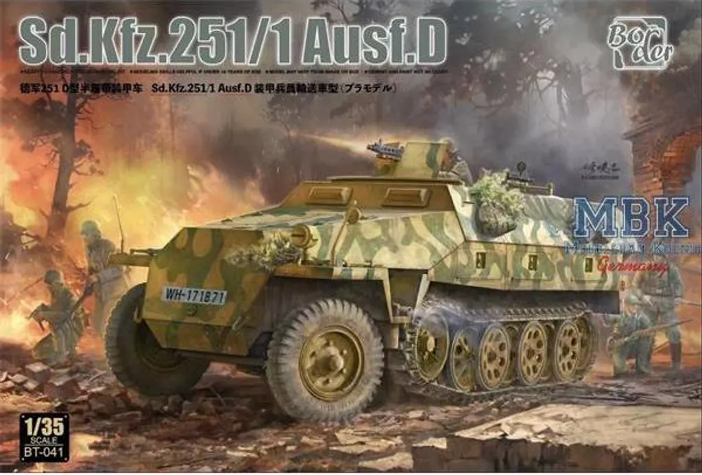 Sd.Kfz.251/1 Ausf.D Maquette Border Model : Assemblage Sans Faute
