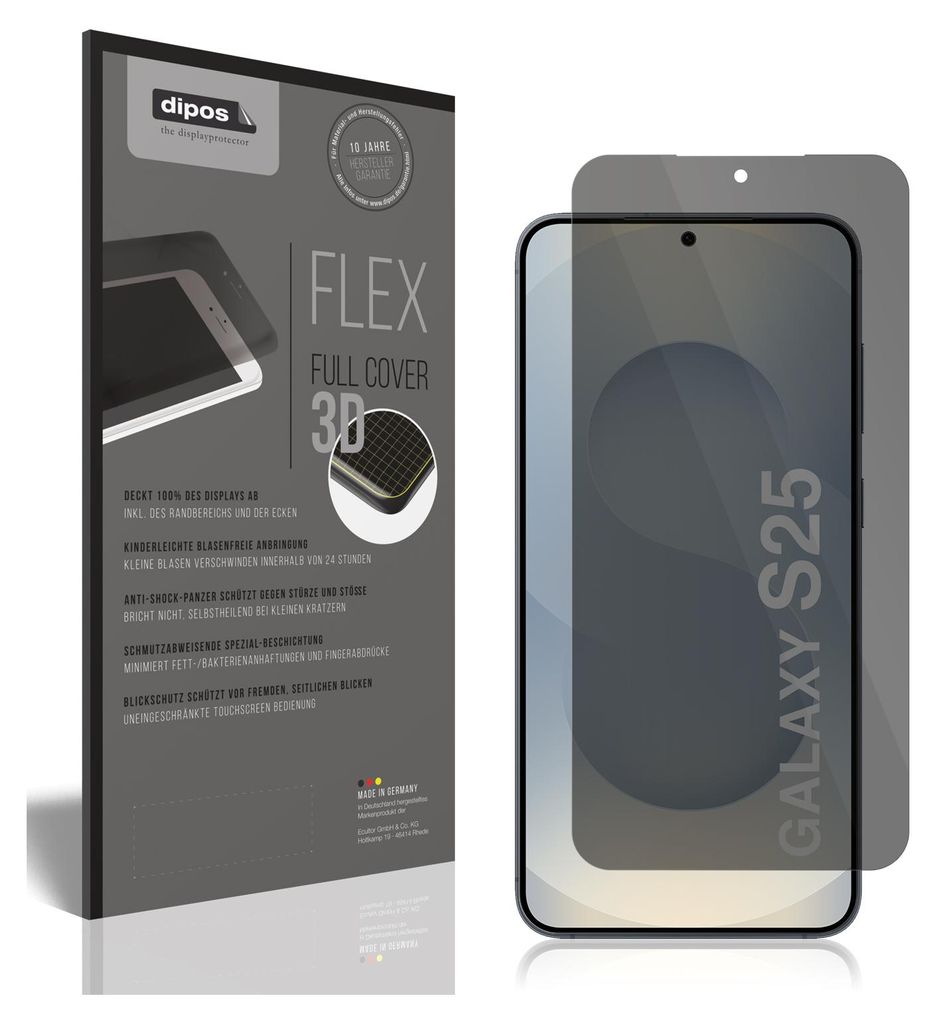 Full Cover Privacy Blickschutzfolie für Samsung Galaxy S25 Produktbild 