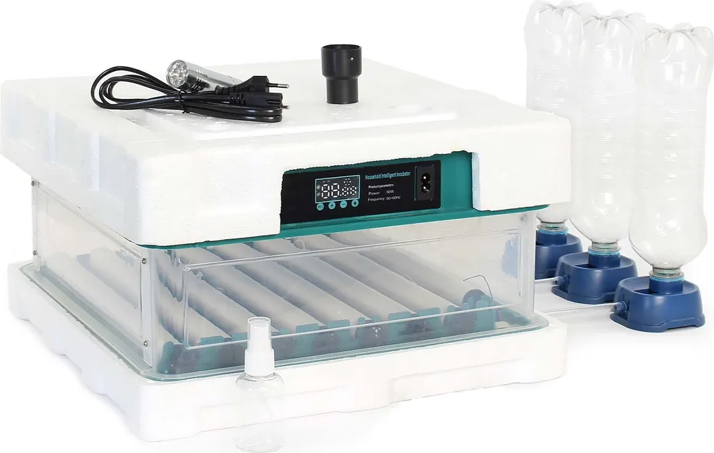 Incubateur d'œufs pour élevage de poussins et cailles 80W automatique