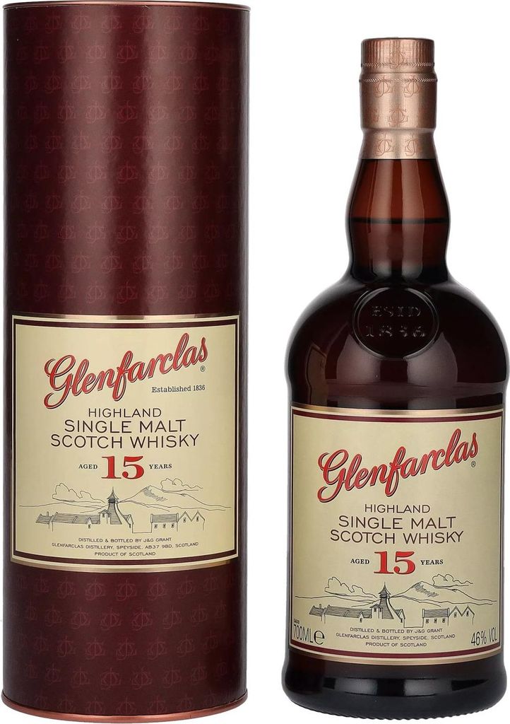 Glenfarclas 15 Years Old Highland Single Malt Scotch Whisky Image du produit 