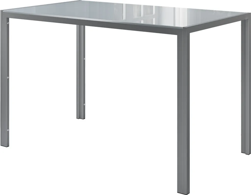 Table grise robuste Vicco Grand 120x70cm, Finition mate Modèle 40743
