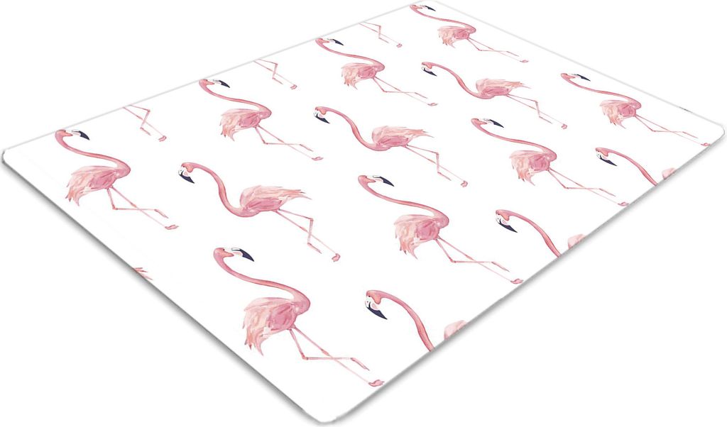 Stuhlunterlage Bürostuhlunterlage 120 cm x 90 cm Bodenmatte Bürostuhlunterlage - Flamingos
