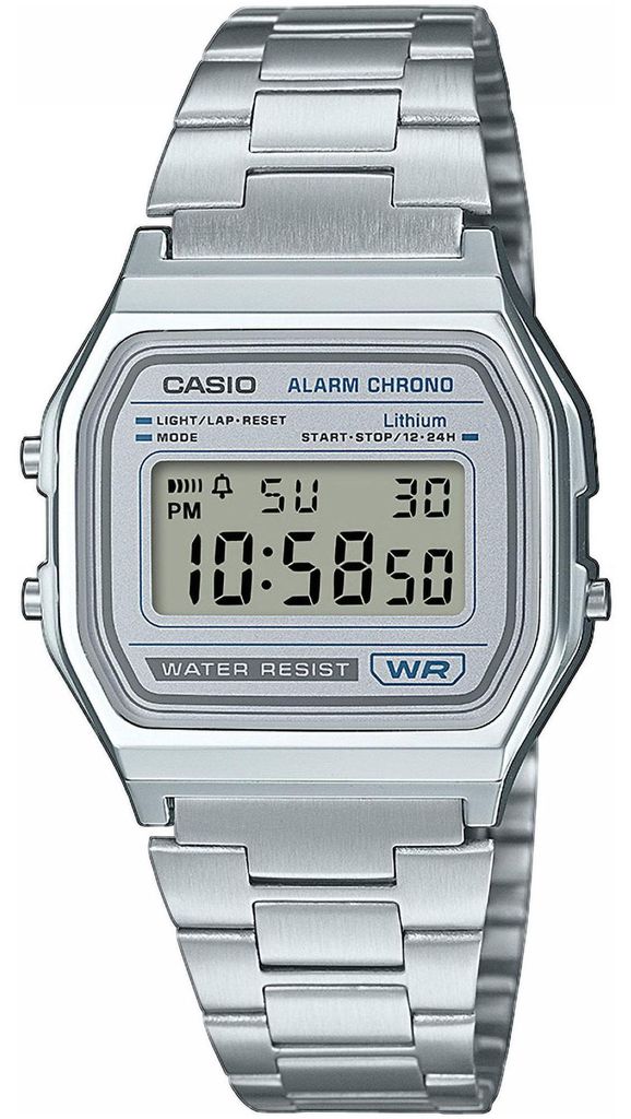 Casio - A158WEA-7EF - Polshorloge - Uni - Kwarts - Ionic Productafbeelding 