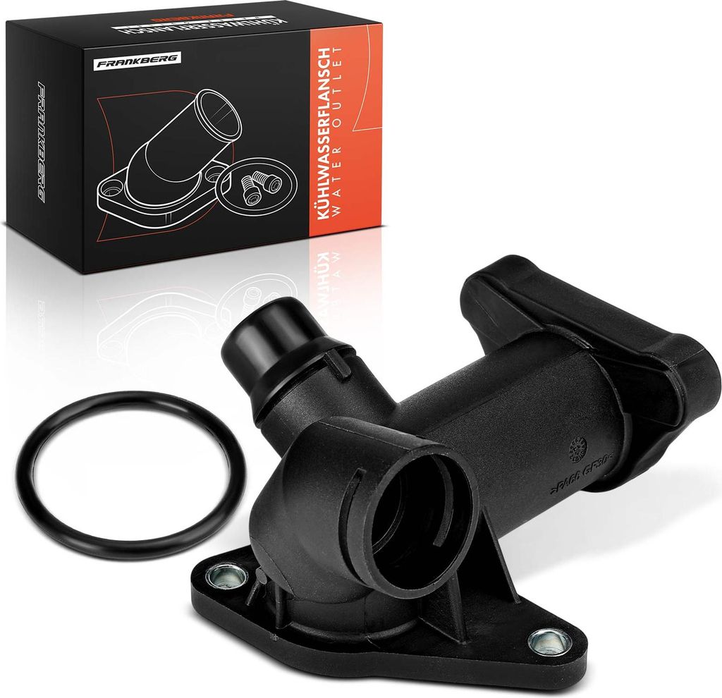Frankberg 1x Kühlmittelflansch Wasserauslass für VW Passat 3B Audi A4 8D A6 4B Skoda Superb I