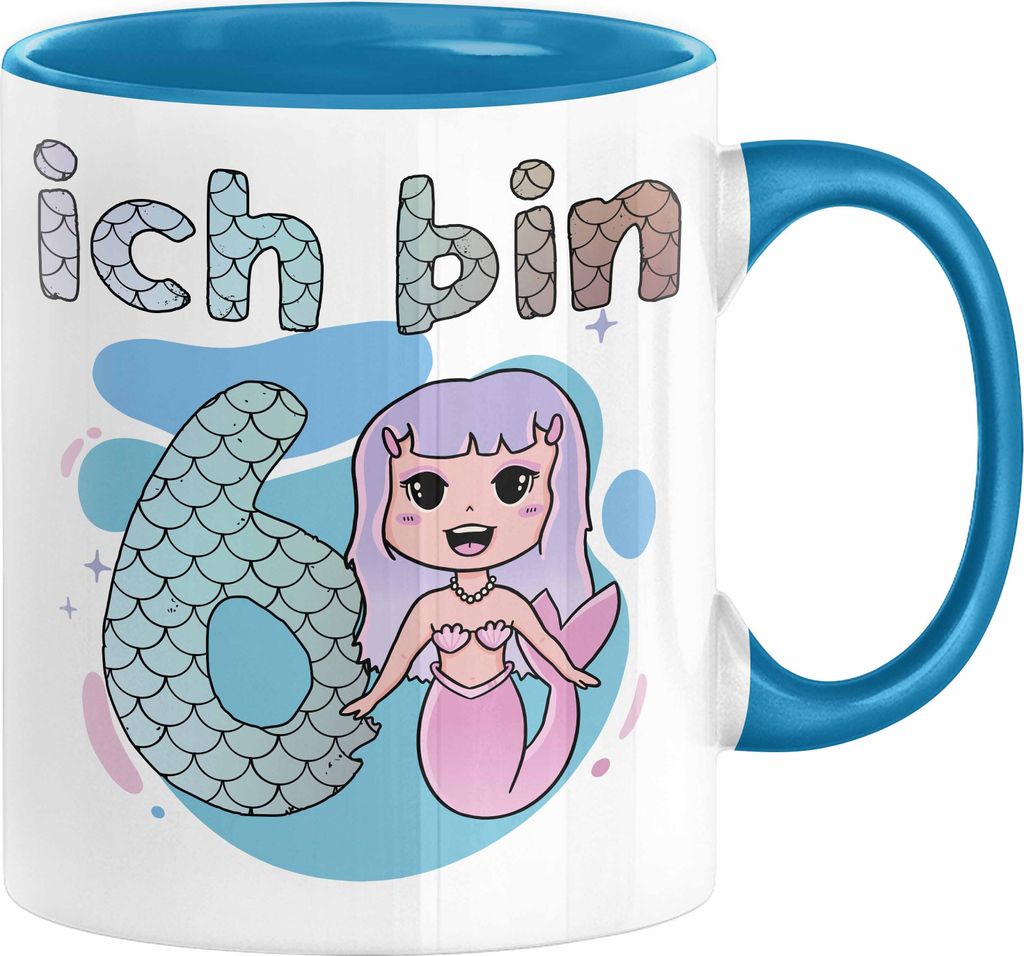 6. Geburtstag Mädchen Geschenk Meerjungfrau Geschenk Tasse Produktbild 