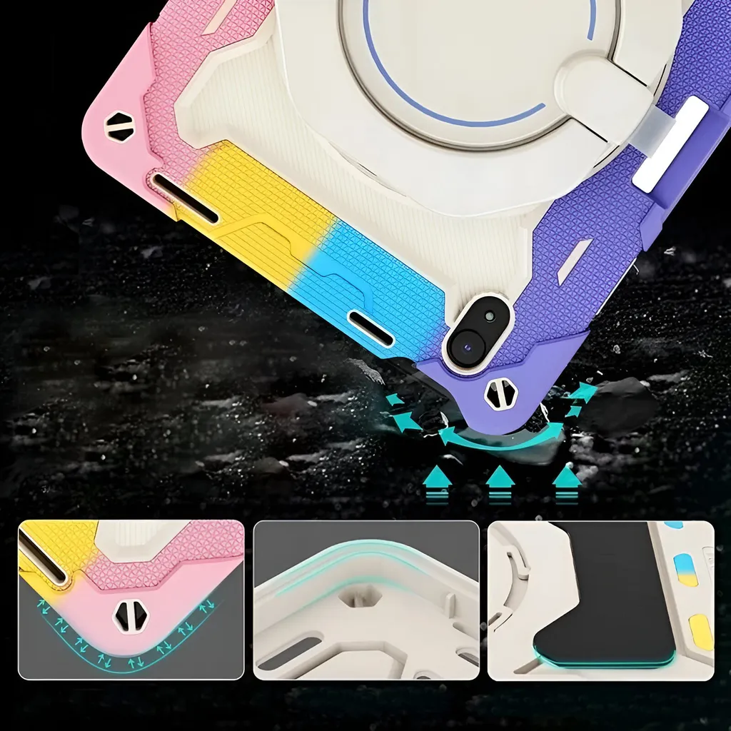 Coque de protection iPad Pro 12.9 robuste avec support multi-angle coloré - 3