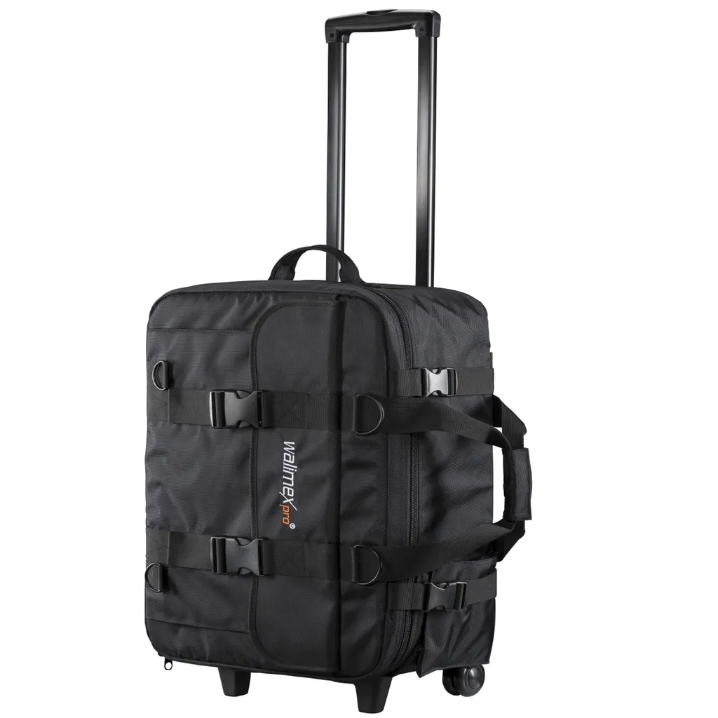 Trolley de studio robuste avec roulettes et poignée télescopique Pro