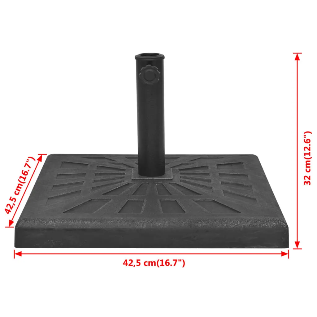 Occasione! Base Ombrellone 12kg Quadrata Nera - Offerta Imperdibile - 8