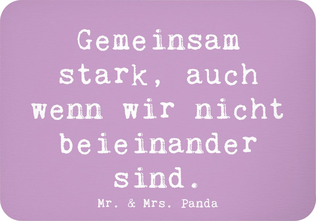 Mr. & Mrs. Panda magnet Spruch Trennung von den Eltern - Lavendeltraum - Geschenk, Inspiration, Zuversicht, whiteboardmagnet, haftmagnet, Notizhalt...