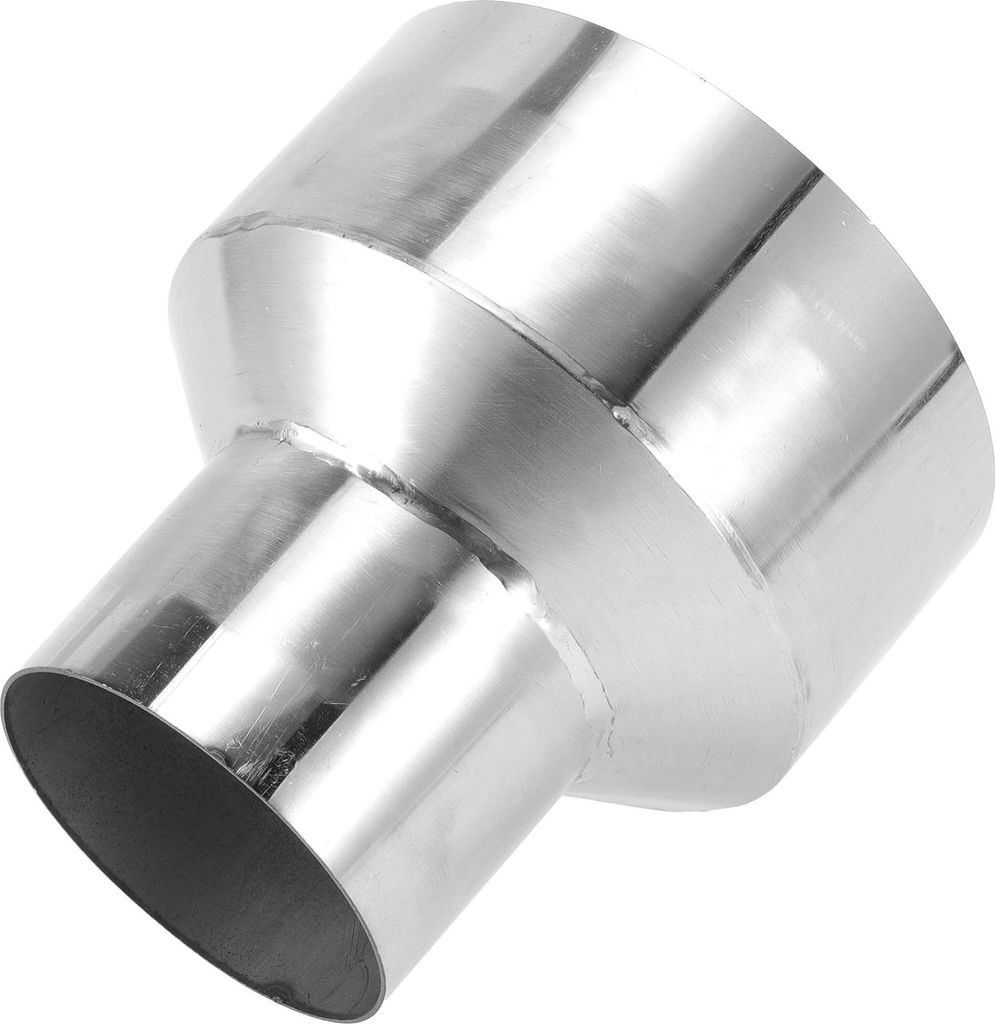 Mandrel Auspuffrohradapter Konzentrischer Reduzierer Auto Auspuffrohr Rohrleitung Adapter 3" OD auf 5" OD 5" Länge T304 Edelstahl Silberton