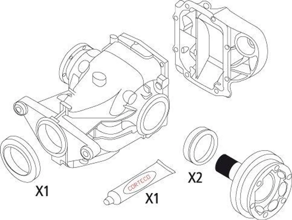 Kit de joints différentiel CORTECO 19535823 pour BMW Série 3 E46 et Z4
