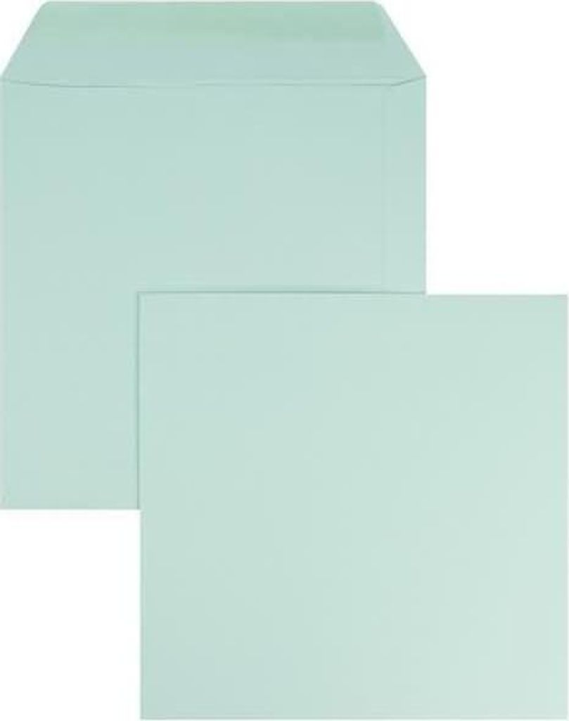 Briefumschläge 190x190mm 120g/qm gummiert VE=100 Stück himmelblau