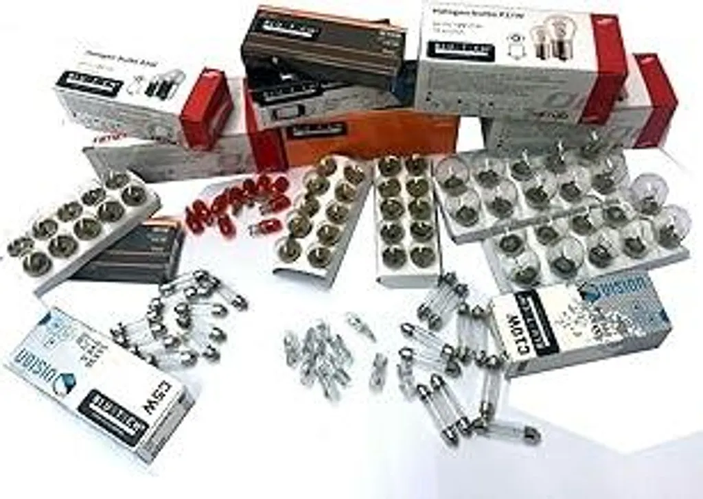 Set 120 Lampadine Auto Longlife Omologate STVO - Scorta Hobby Risparmio