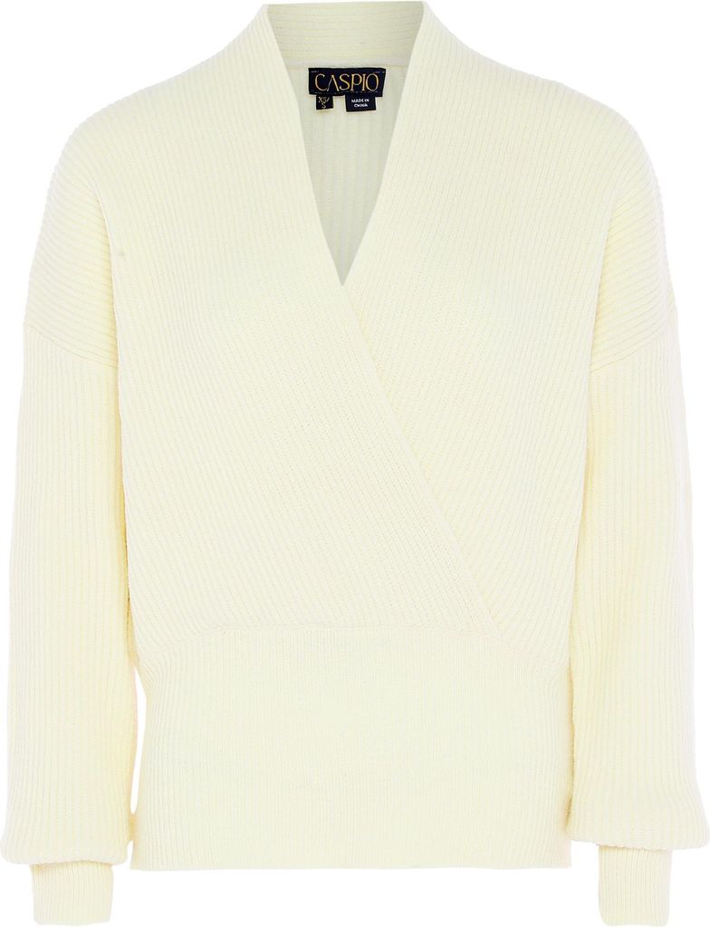 caspio damen pullover - wollweiss, M/L
