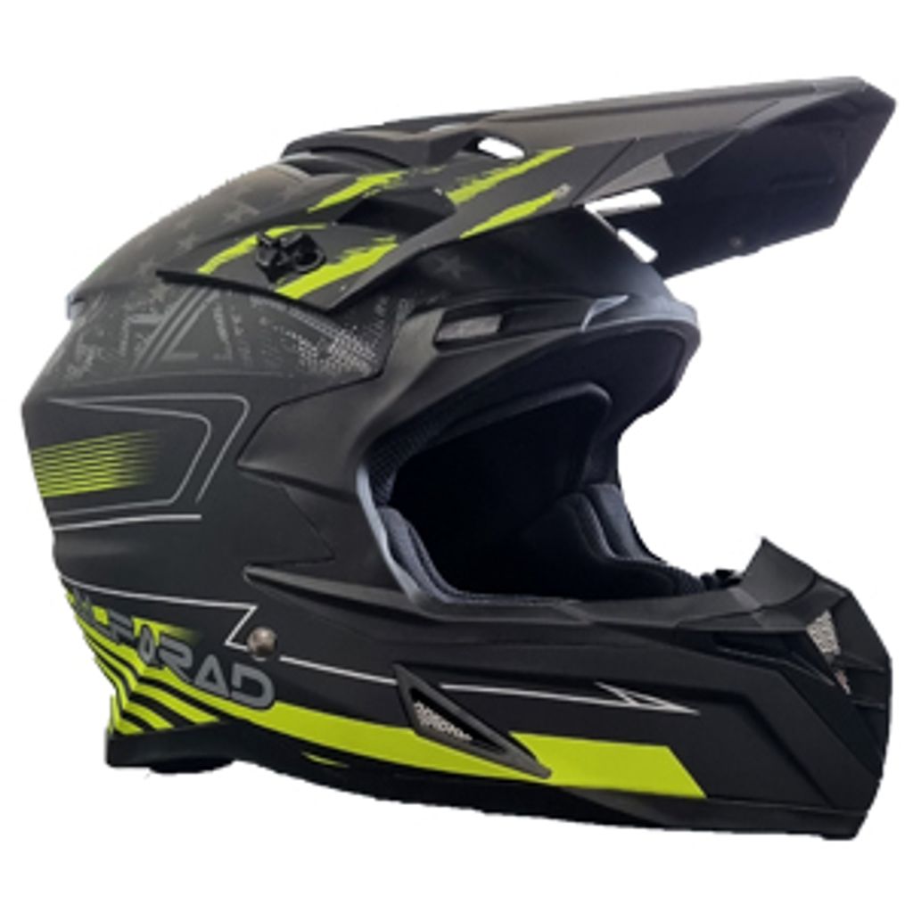 Motocross Motorradhelm Grün XXL mit ABS-Schale, Helmschirm Produktbild 
