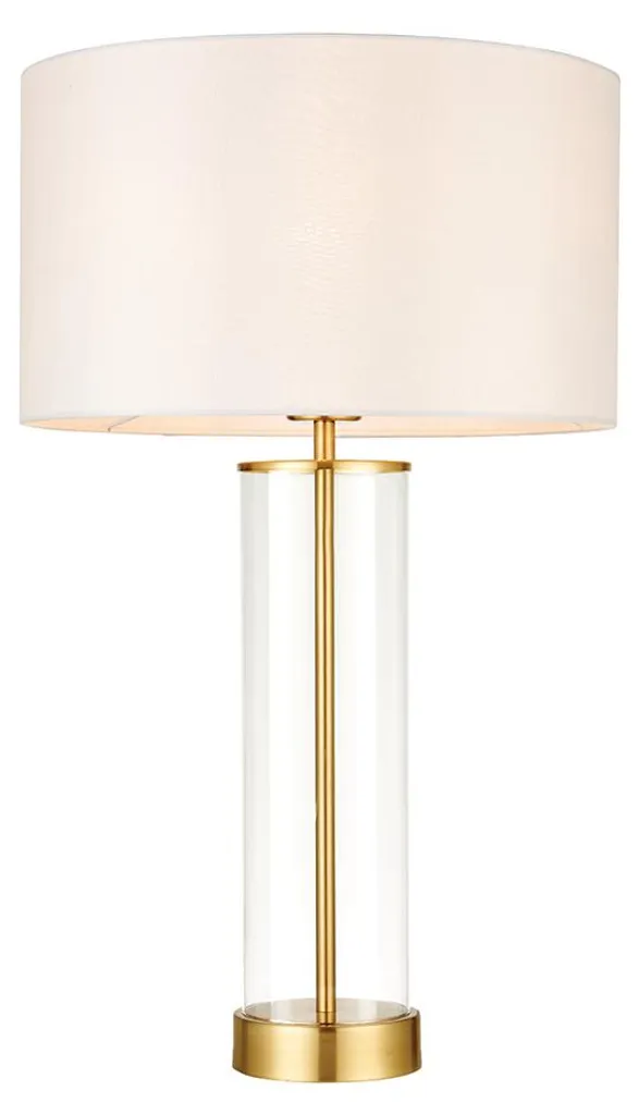 Lampe de table LESSINA laiton satiné : fini l'éclairage agressif !