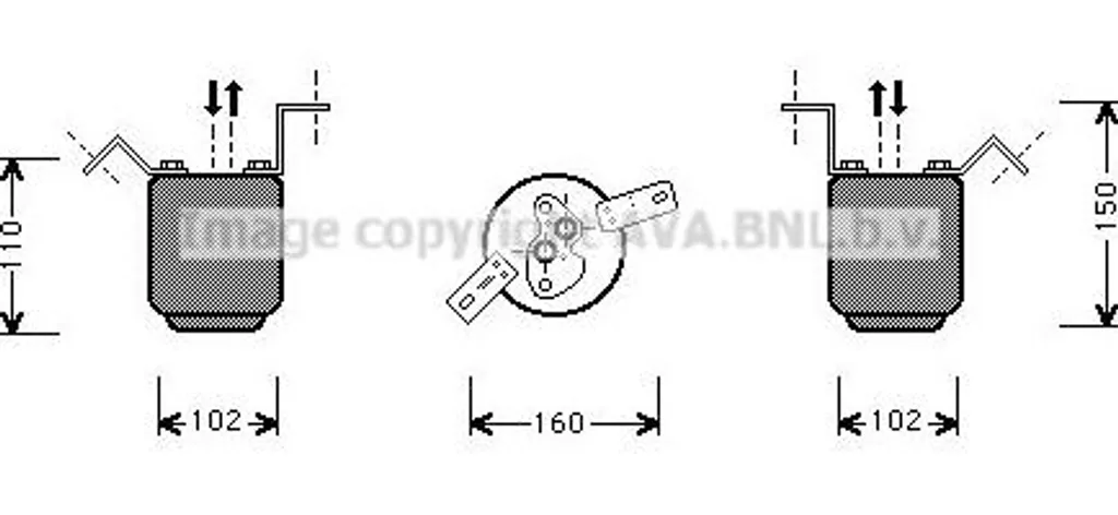 Sécheur clim haute performance AVA BWD224 compatible BMW OE 64538375754