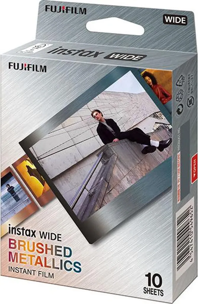 Pellicole Instax WIDE Brushed Metallics - 10 Fogli per Scrapbooking