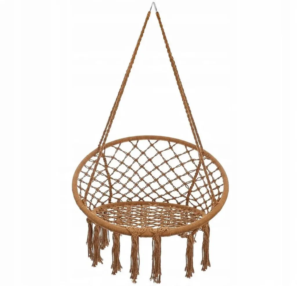 Sedia da Giardino Sospesa Boho Chic - Altalena Nido Cicogna Brown