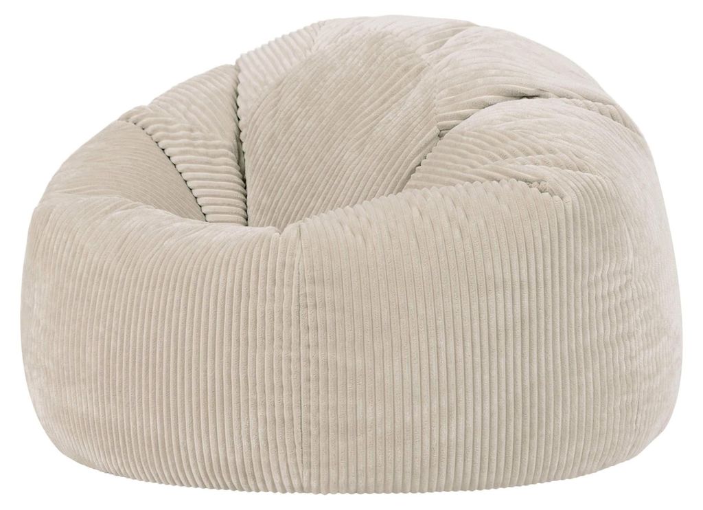 Icon Kingston Sitzsack Cord mit Füllung, Beige Produktbild 