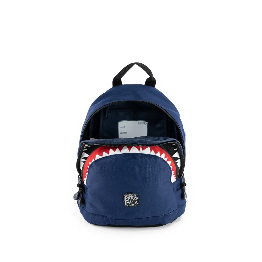 Pick & Pack Sac à Dos Shark Shape Backpack 7L Navy Bleu pour Enfant