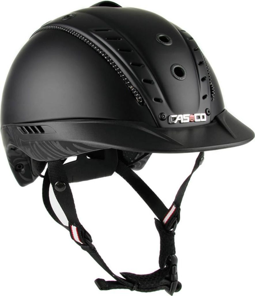 CASCO Mistrall 2 Floral Black Reithelm, Farbe:schwarz floral, Größe:60-63 cm