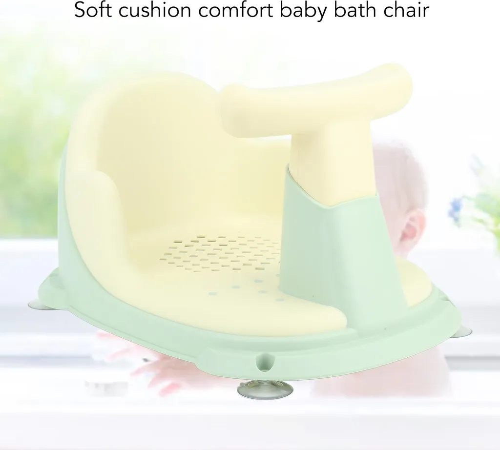 Anneau de bain pour bébé en plastique vert - Support de bain sécurisé