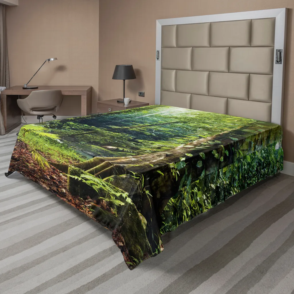 Lenzuolo Sopra Foresta Pluviale ABAKUHAUS 244x205cm in Microfibra