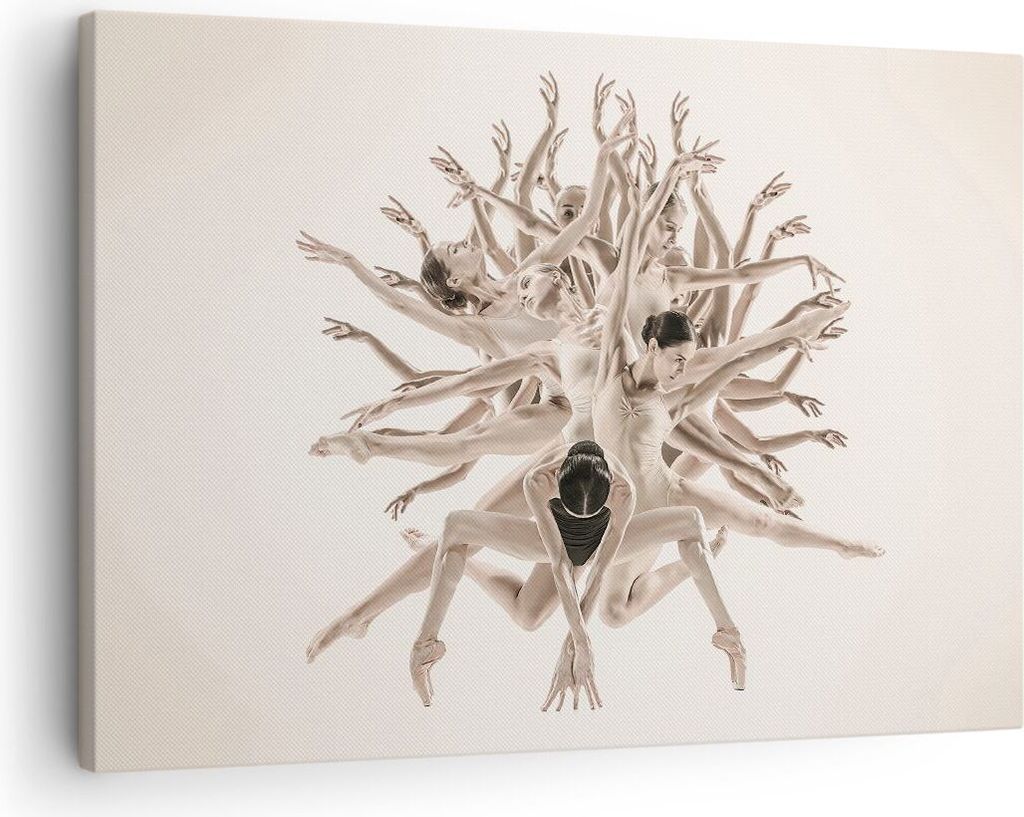 Bild auf Leinwand - Leinwandbild - Einteilig - Modern Stück Ballett - 70x50cm - Wand Bild - Wanddeko - Wandbilder - Leinwanddruck - Bilder - Wandd...